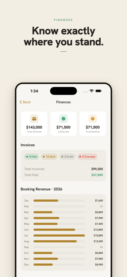 Finances on the iPhone app