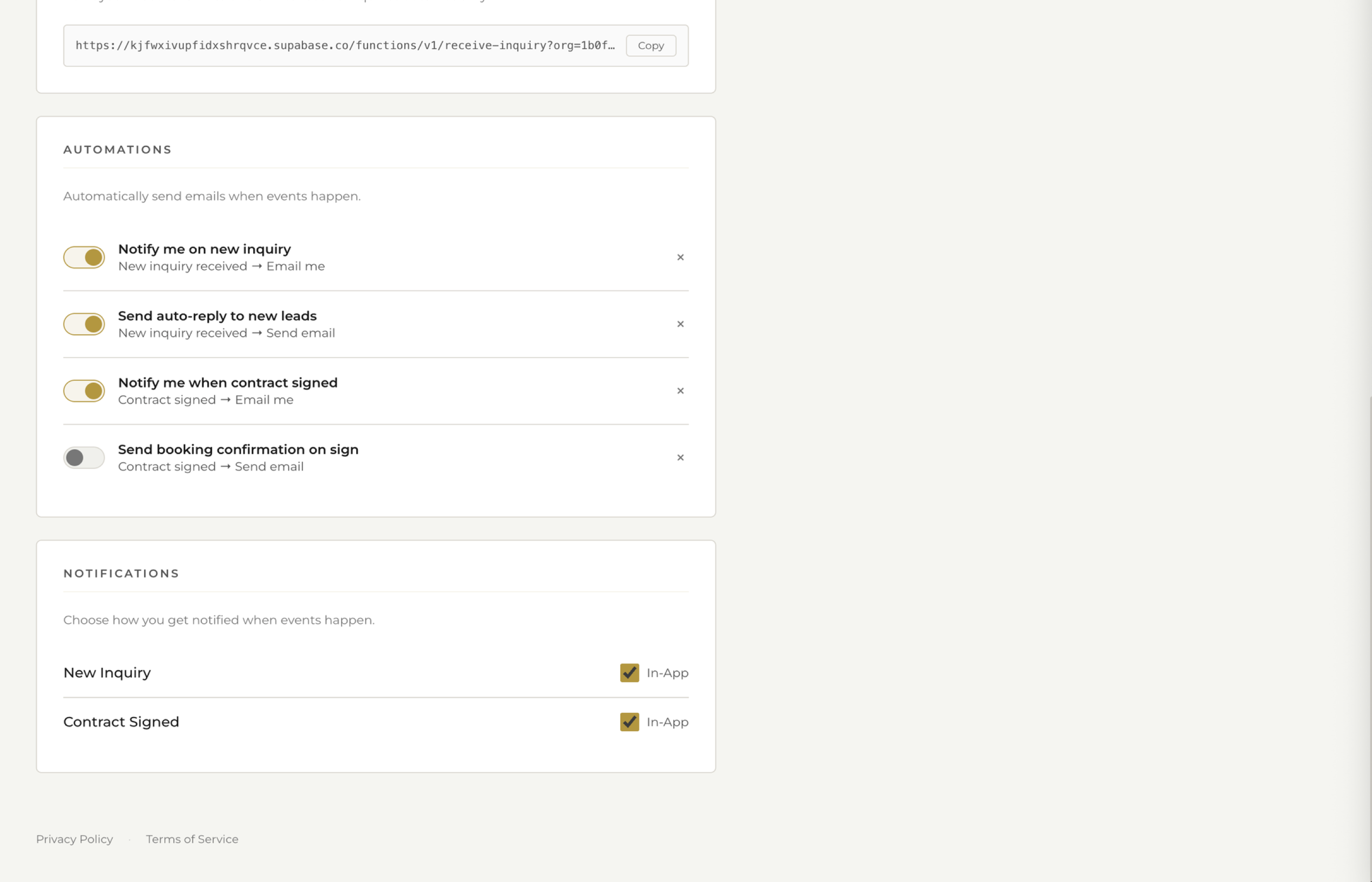 Fstop CRM email automations
